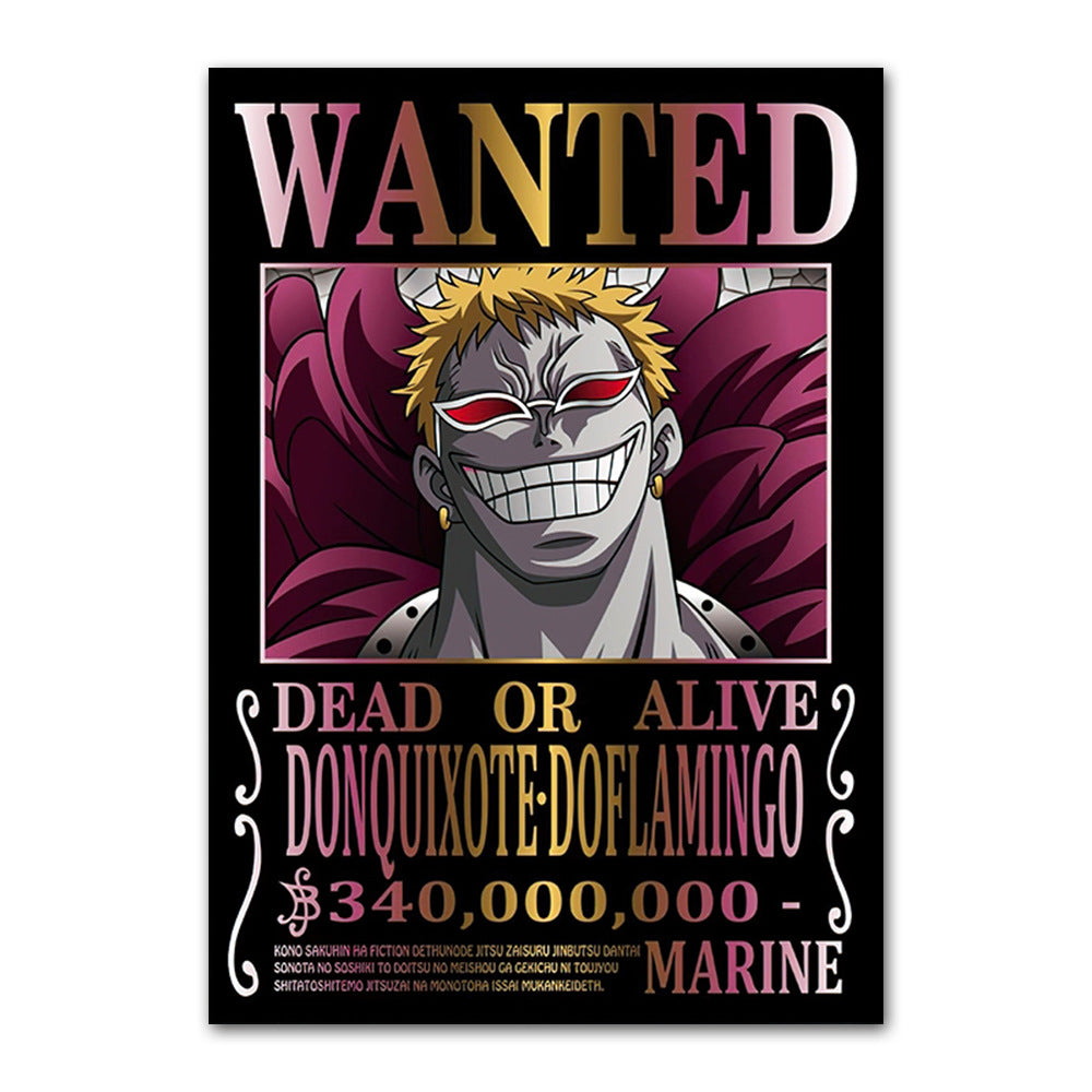 Doflamingo Bounty Poster One Piece Bounty Posters