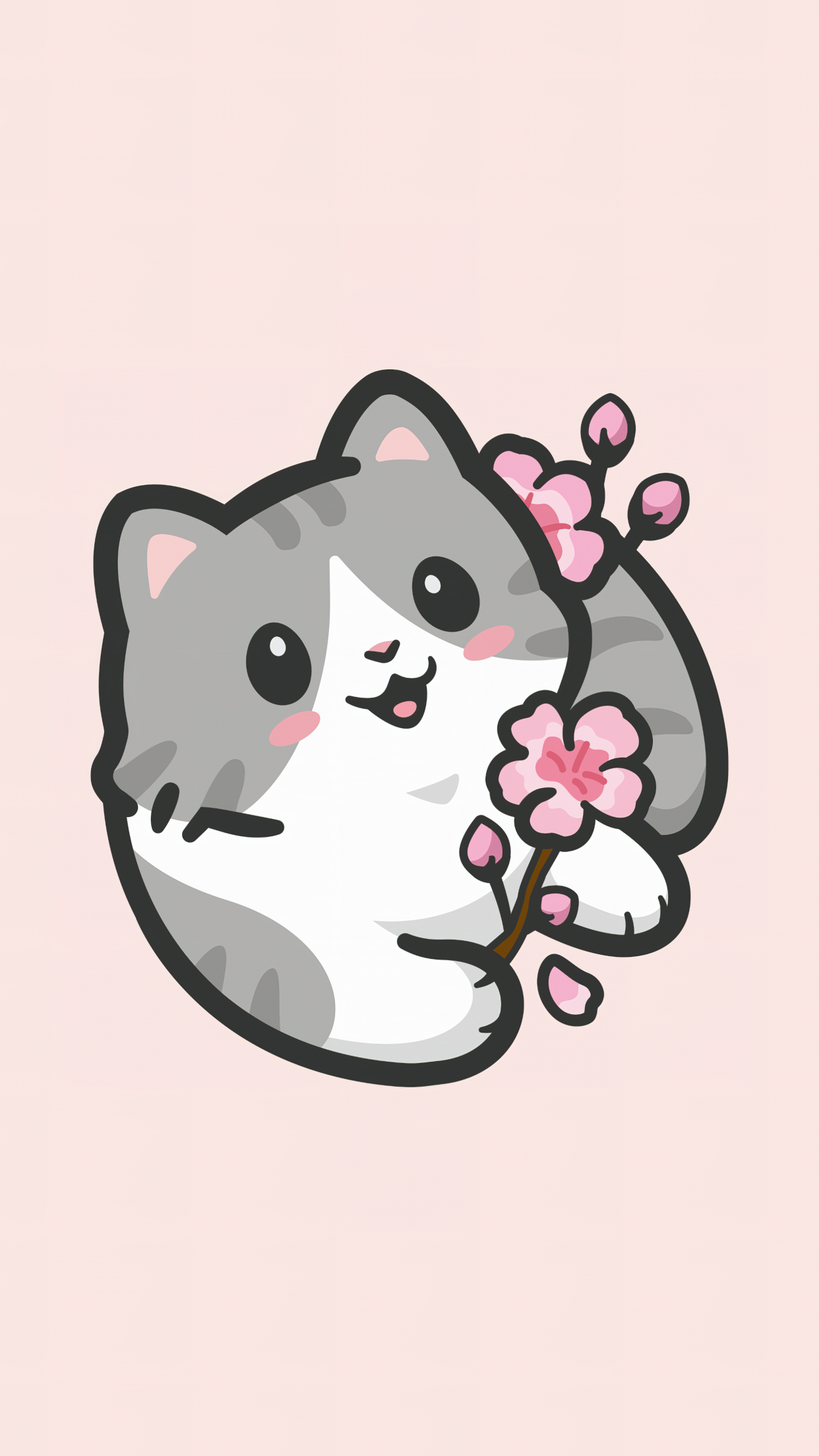 Cute Kitten Wallpaper 4K, Cute Cat, Girly background, 5K