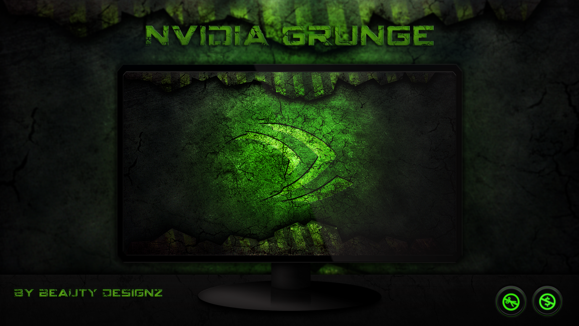 NVIDIA GRUNGE WallPaper