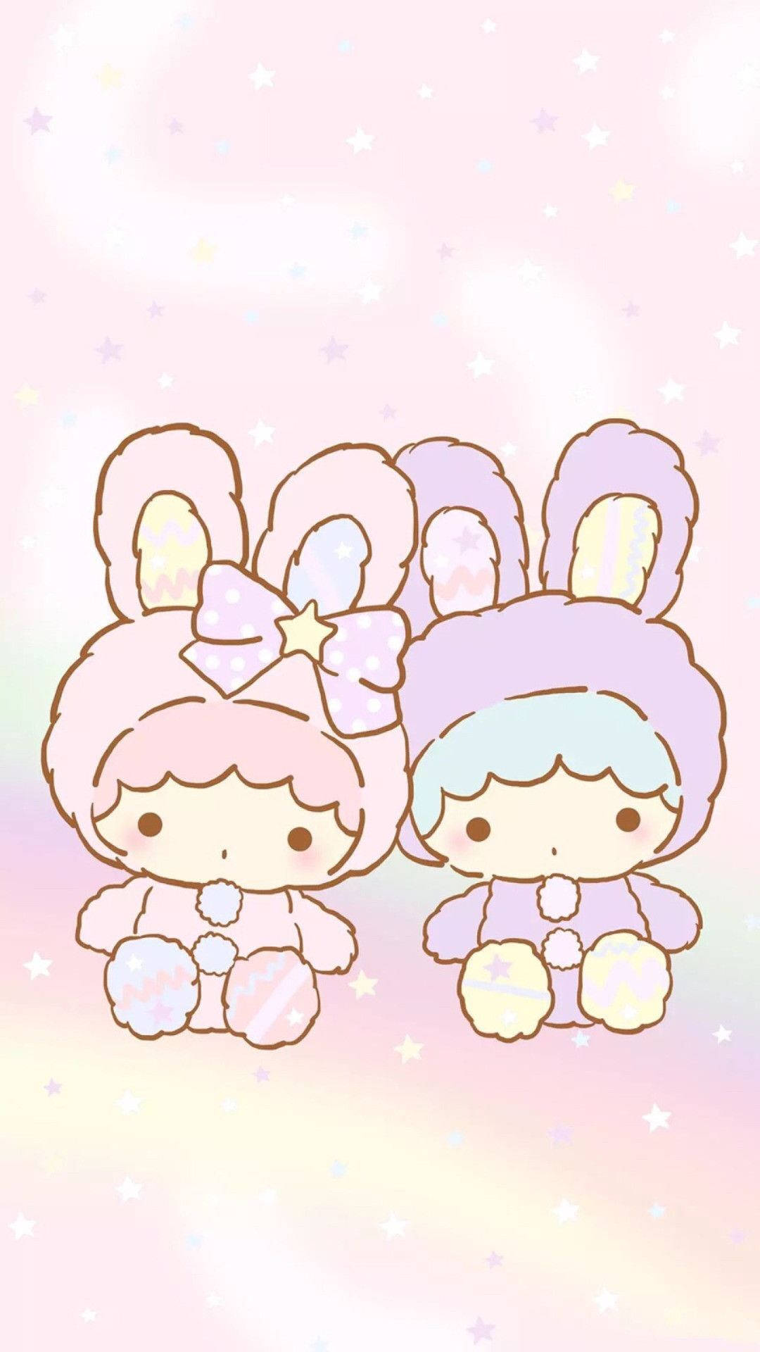 Download Little Twin Stars Kawaii iPad Wallpaper