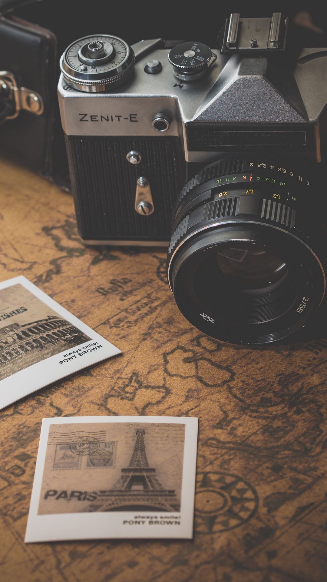 Download wallpaper 1080x1920 vintage, retro, camera, map, photo, travel samsung galaxy s4, s5, note, sony xperia z, z1, z2, z3, htc one, lenovo vibe HD background