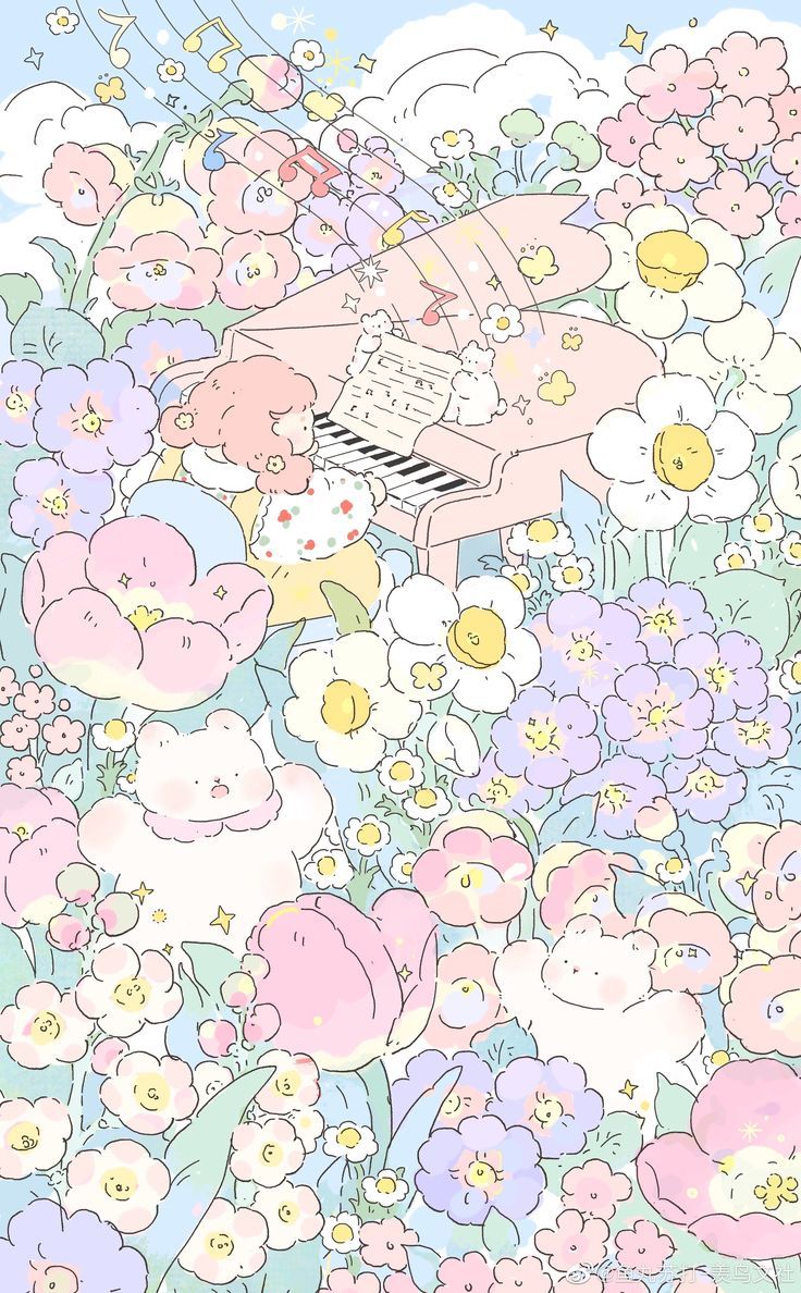 illustration. Wallpaper iphone cute, Cute desktop wallpaper, Cute pastel wallpaper