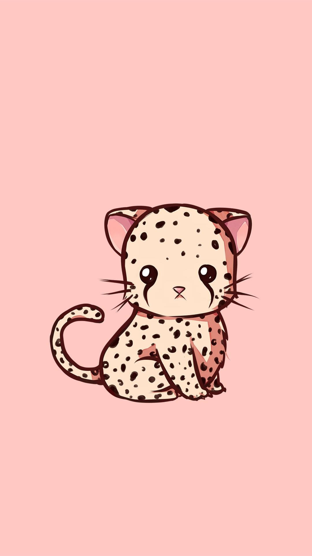 Download Baby Cheetah Kawaii iPad Wallpaper