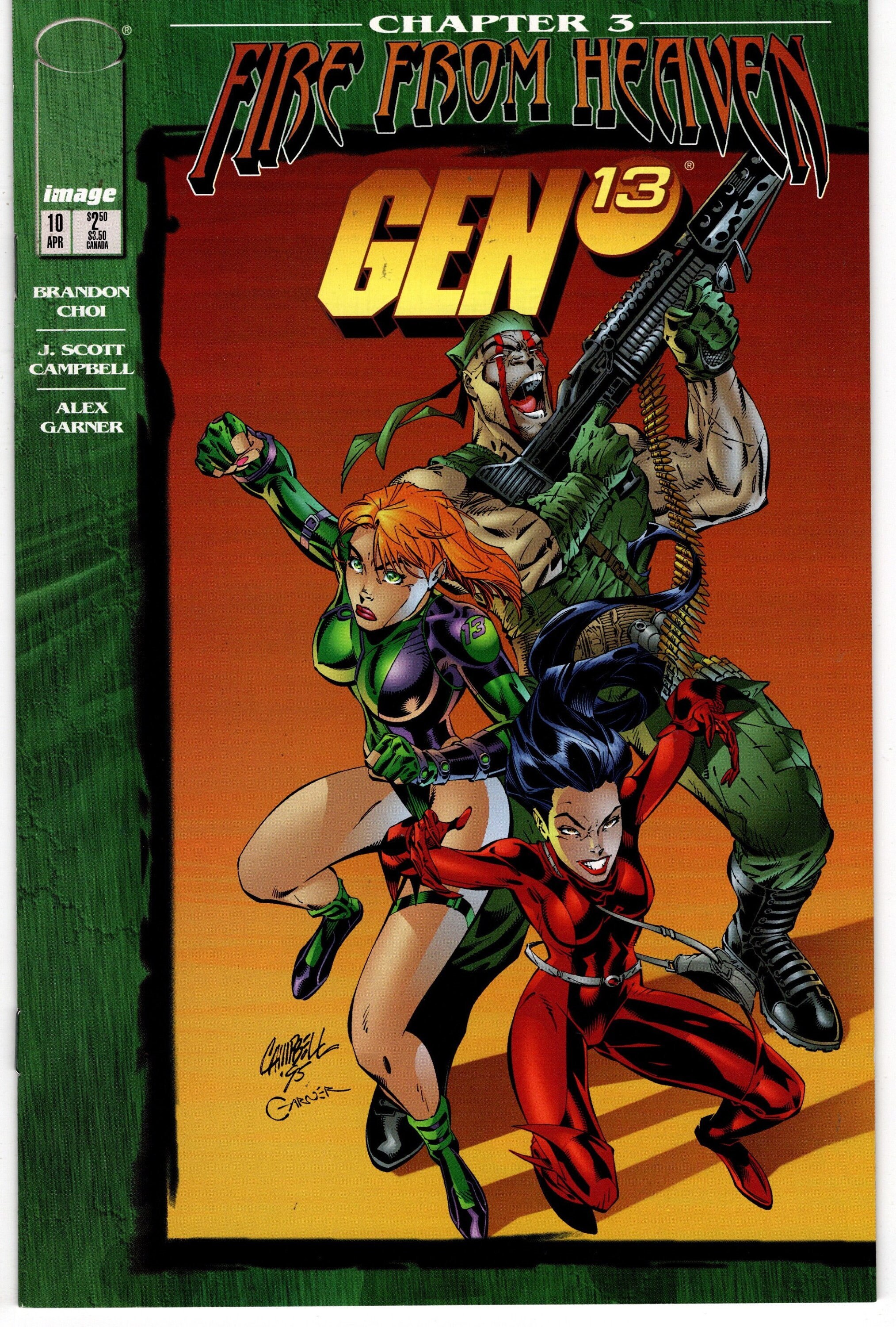 Gen 13 10 2nd Series 1995 April 1996 Wildstorm Image Comics