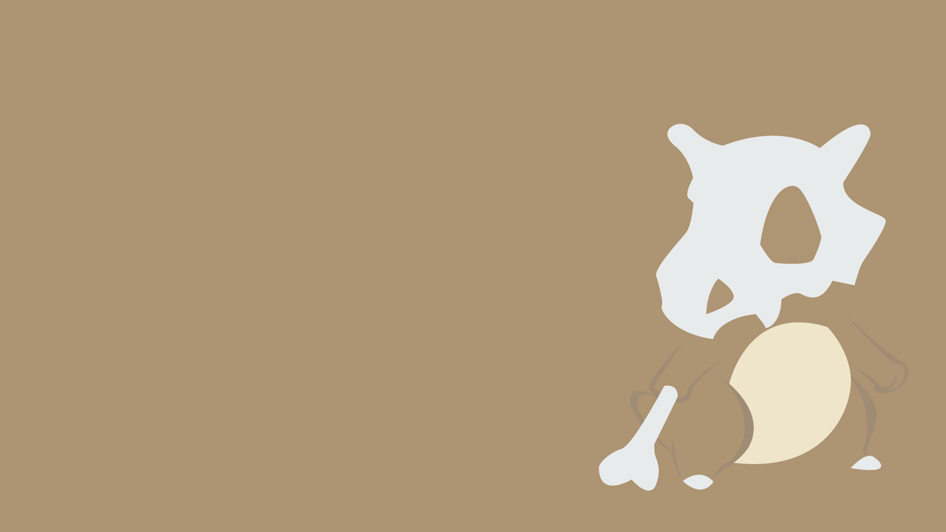 Pokemon Cubone. Pokemon coloring, Pokemon, Simple wallpaper