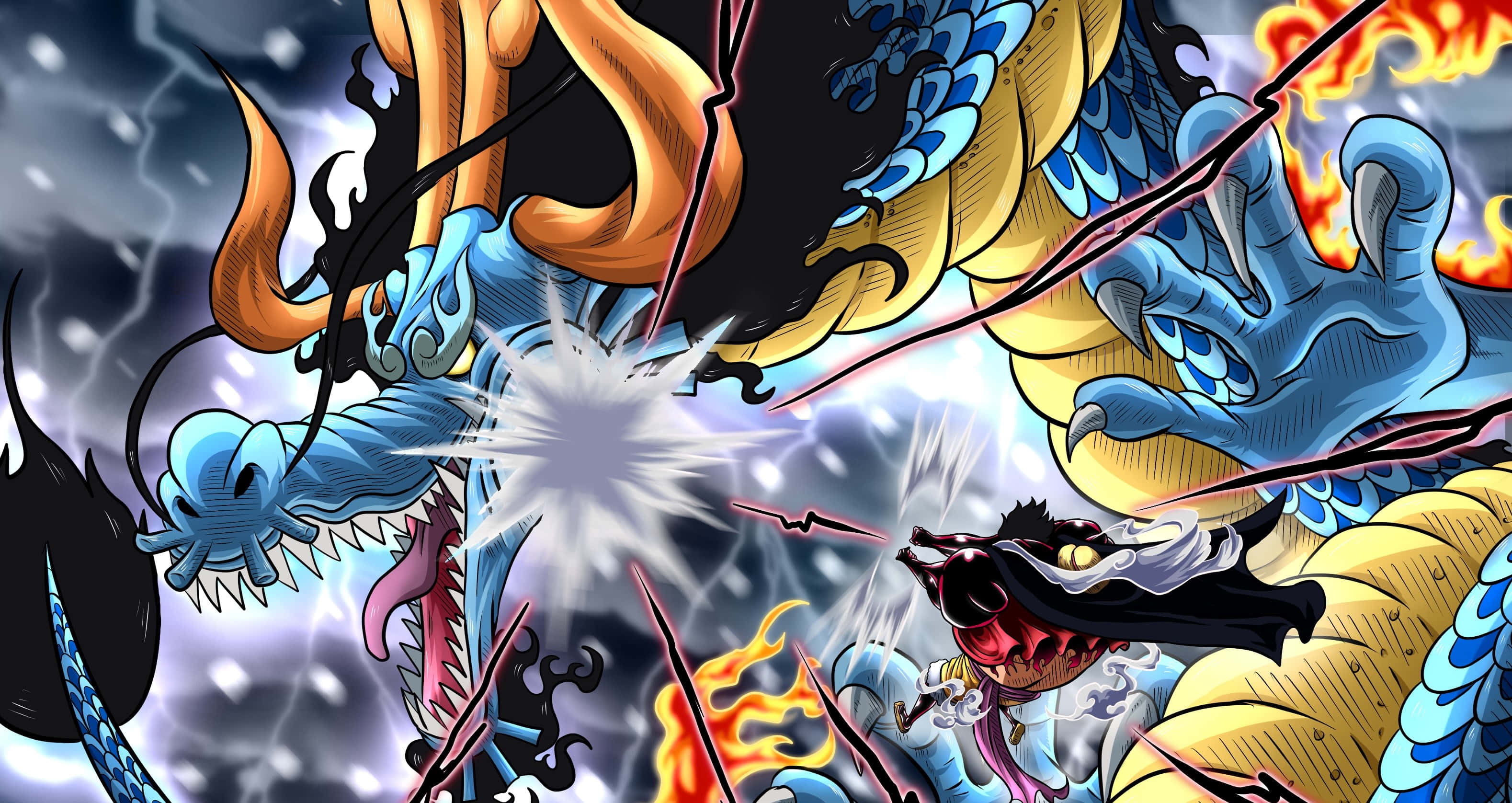 Luffy Vs Kaido And Big Mom Wallpapers - Wallpaper Cave