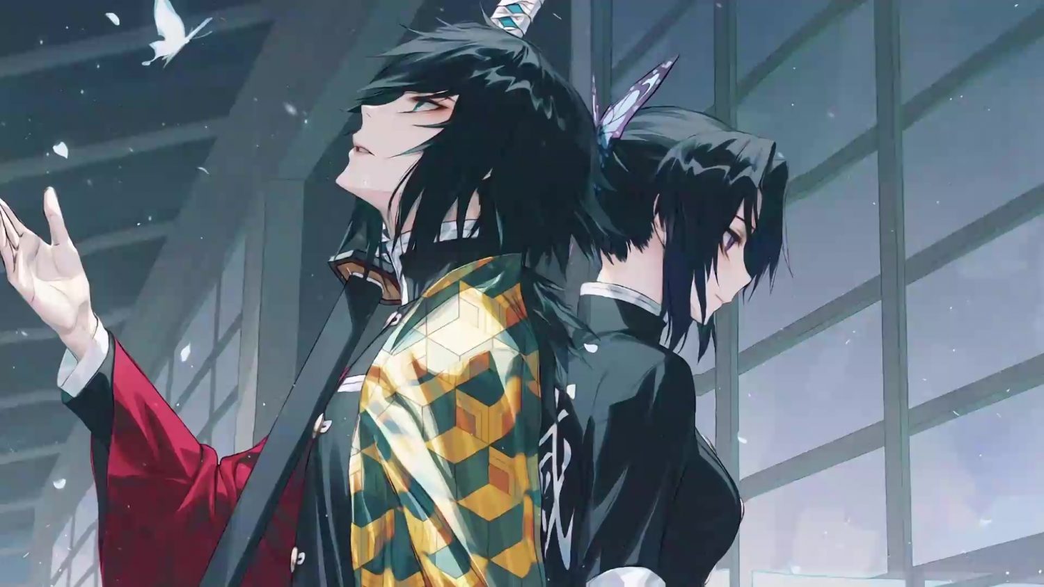 Giyu X Shinobu Kimetsu No Yaiba Live Wallpaper