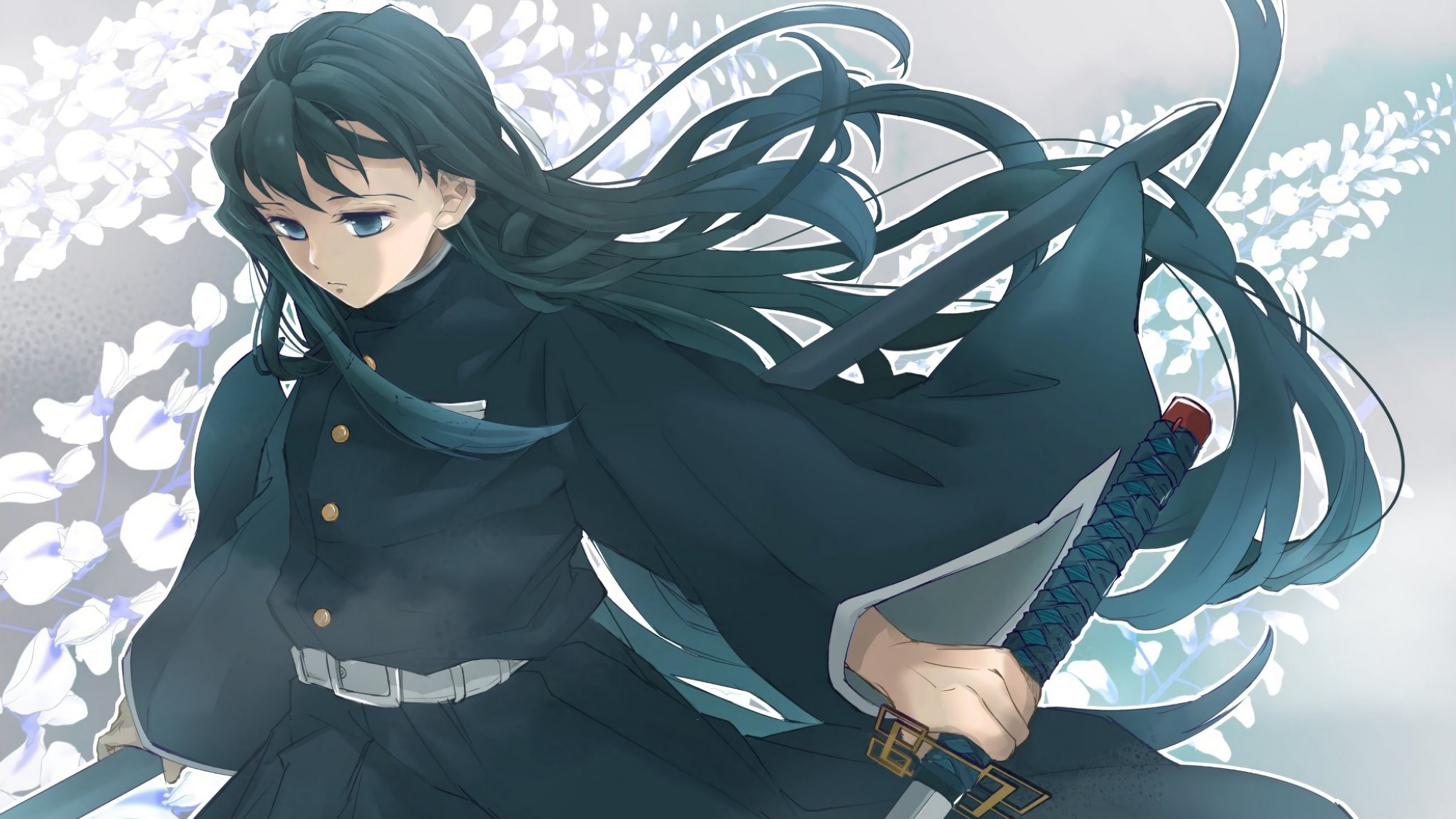 Giyuu Tomioka Kimetsu No Yaiba 4K Wallpaper