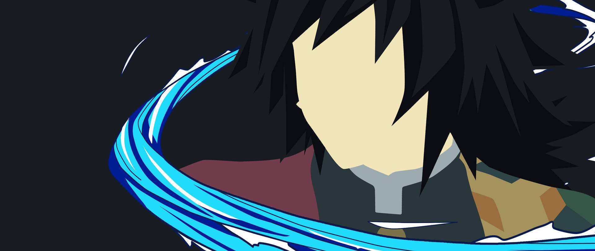 Download Minimalist Giyuu Tomioka Wallpaper