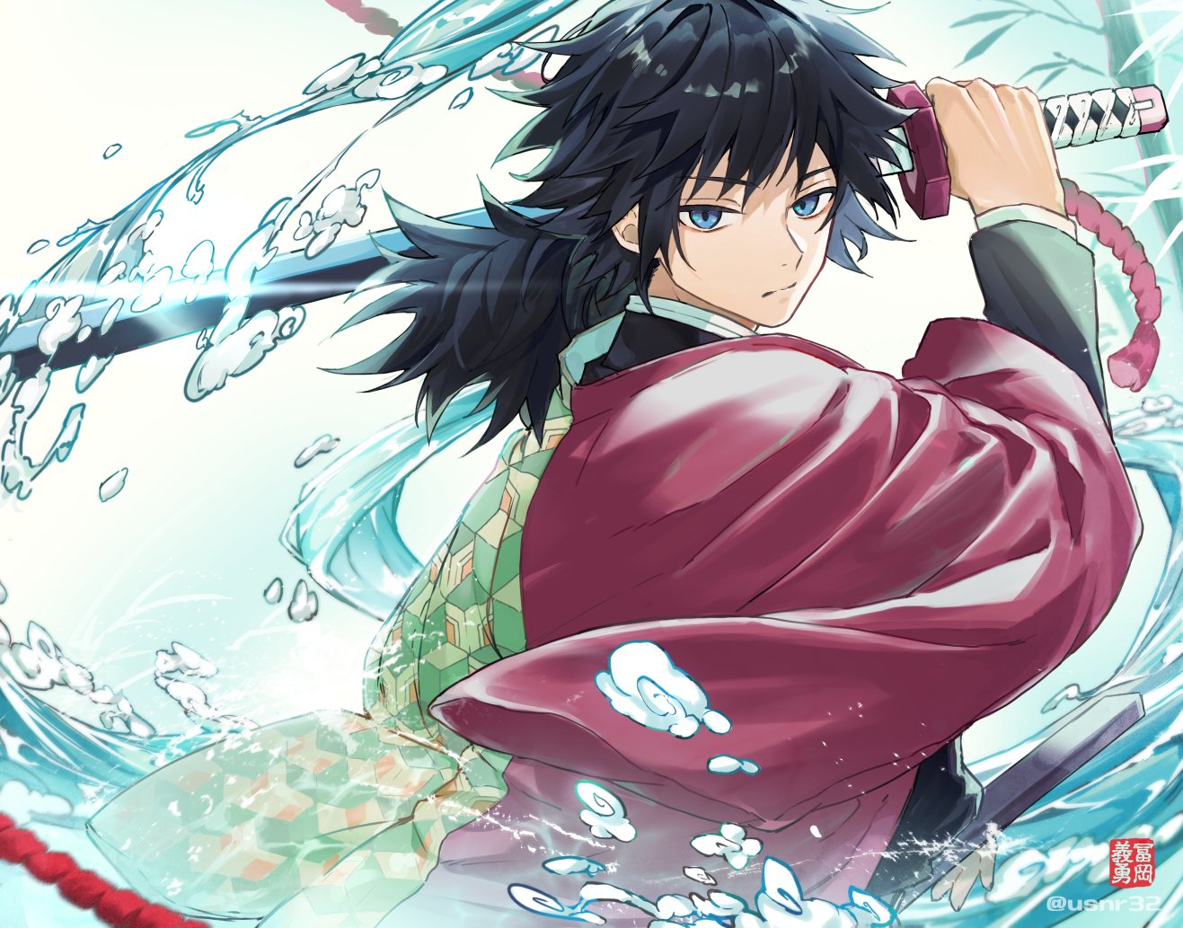 tomioka giyuu (kimetsu no yaiba) drawn