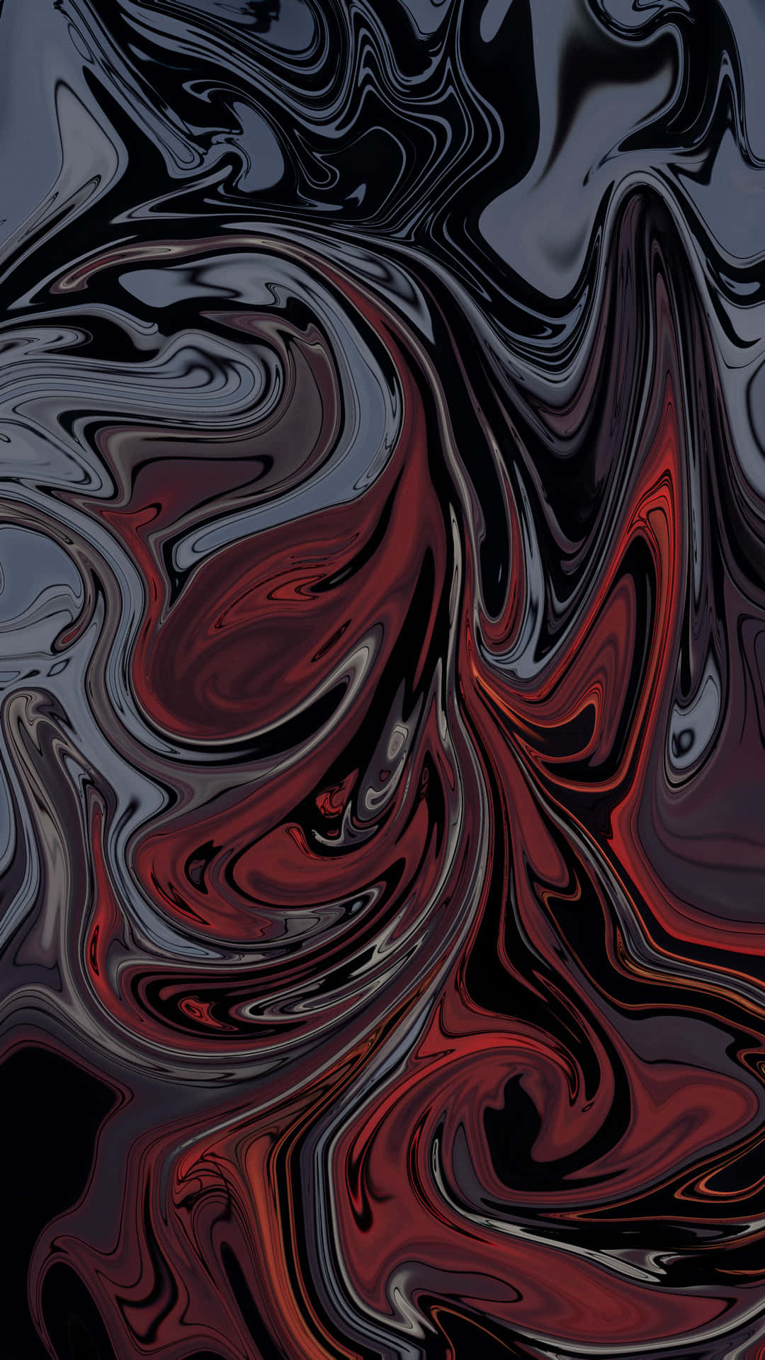 Black Swirling Liquid Wallpaper