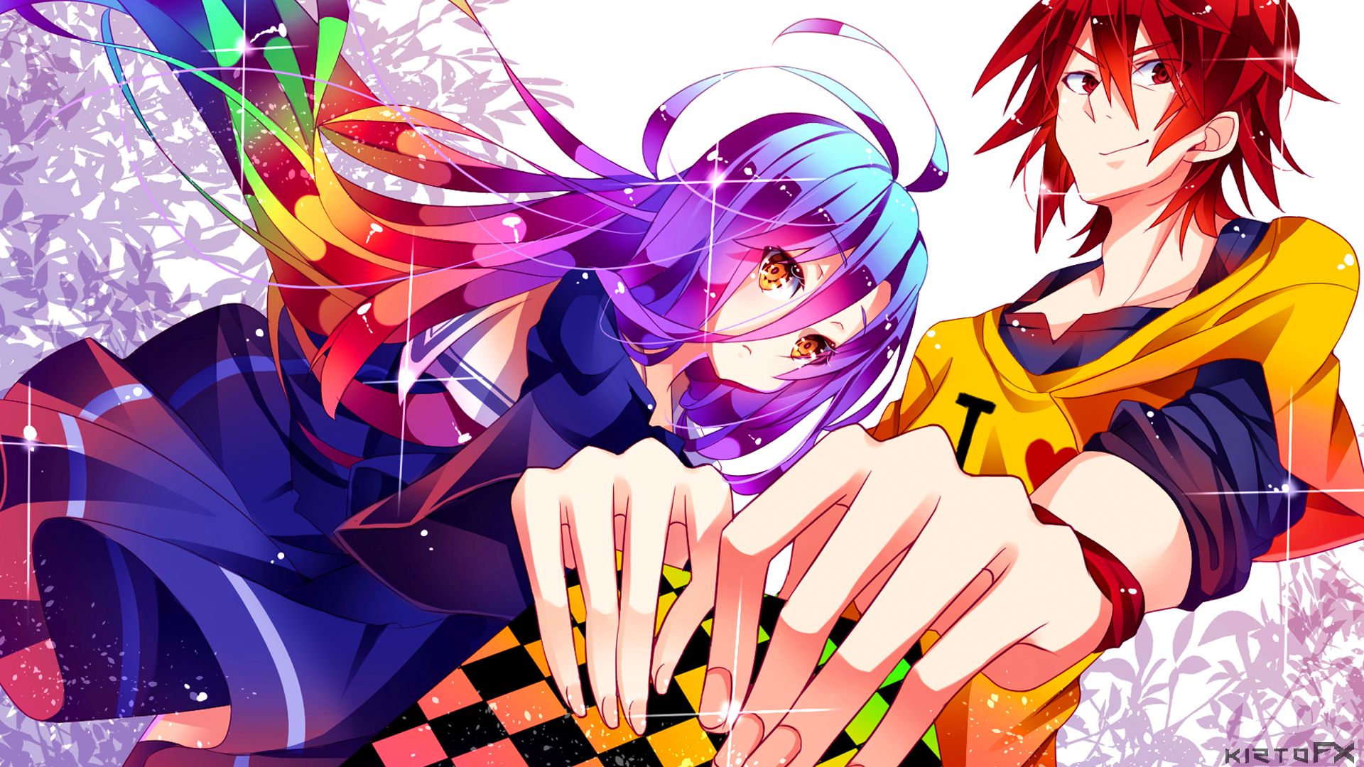 HD desktop wallpaper: Anime, Shiro (No Game No Life), Sora (No Game No Life), No Game No Life download free picture