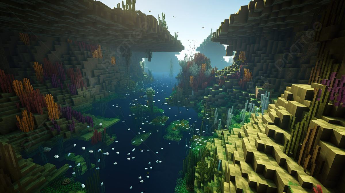 Screenshot Of Minecraft Underwater Background, Picture Of Marine Biome Background Image And Wallpaper for Free Download