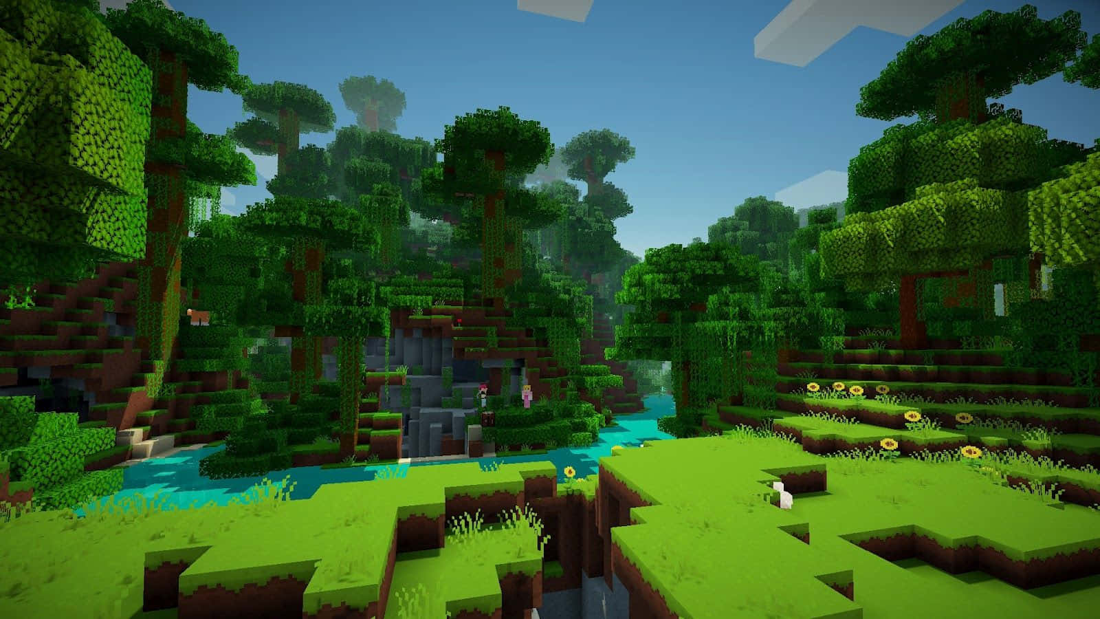 Download Exploring the Vast World of Minecraft Wallpaper