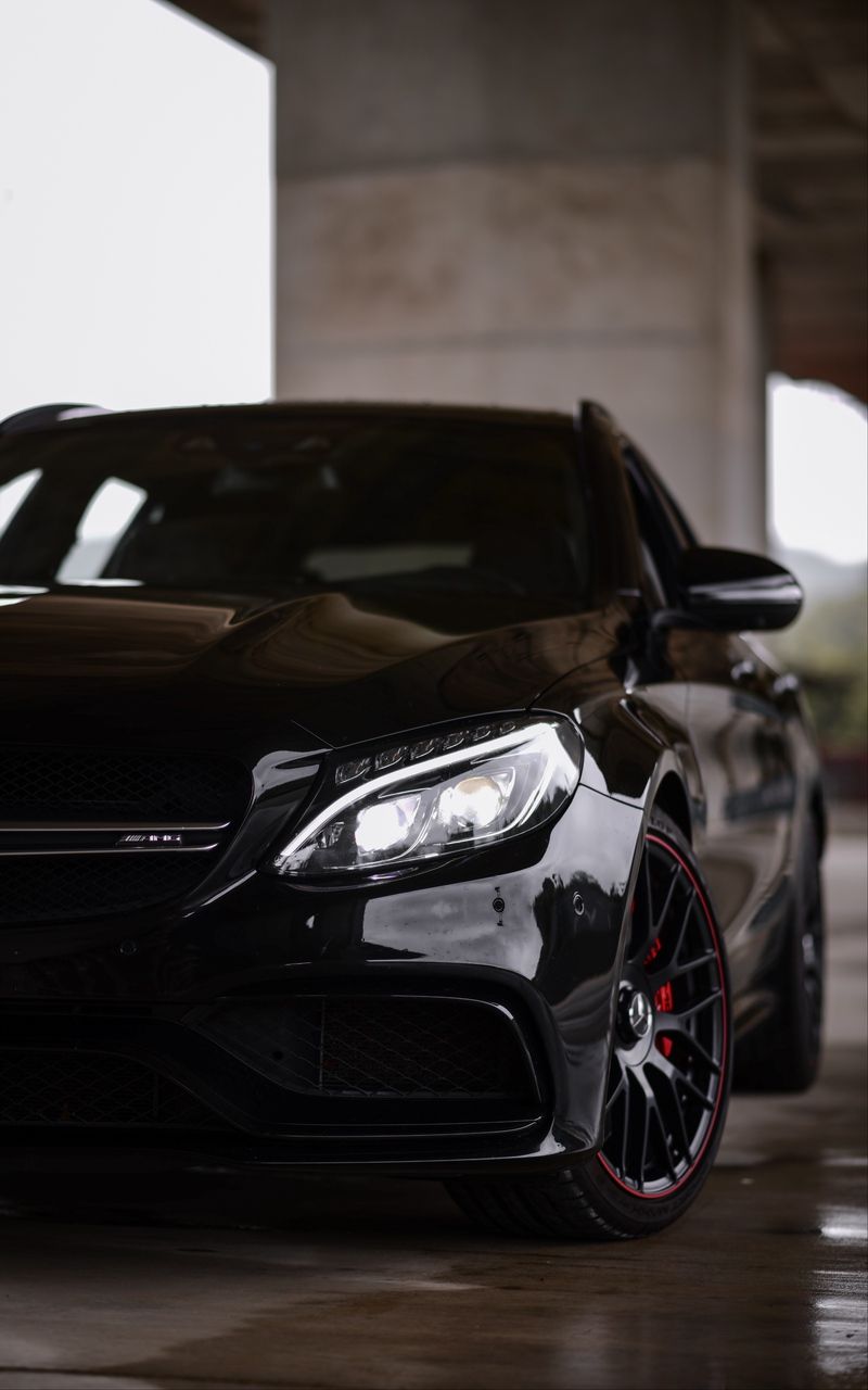 Car Mercedes Benz C63s Amg Black