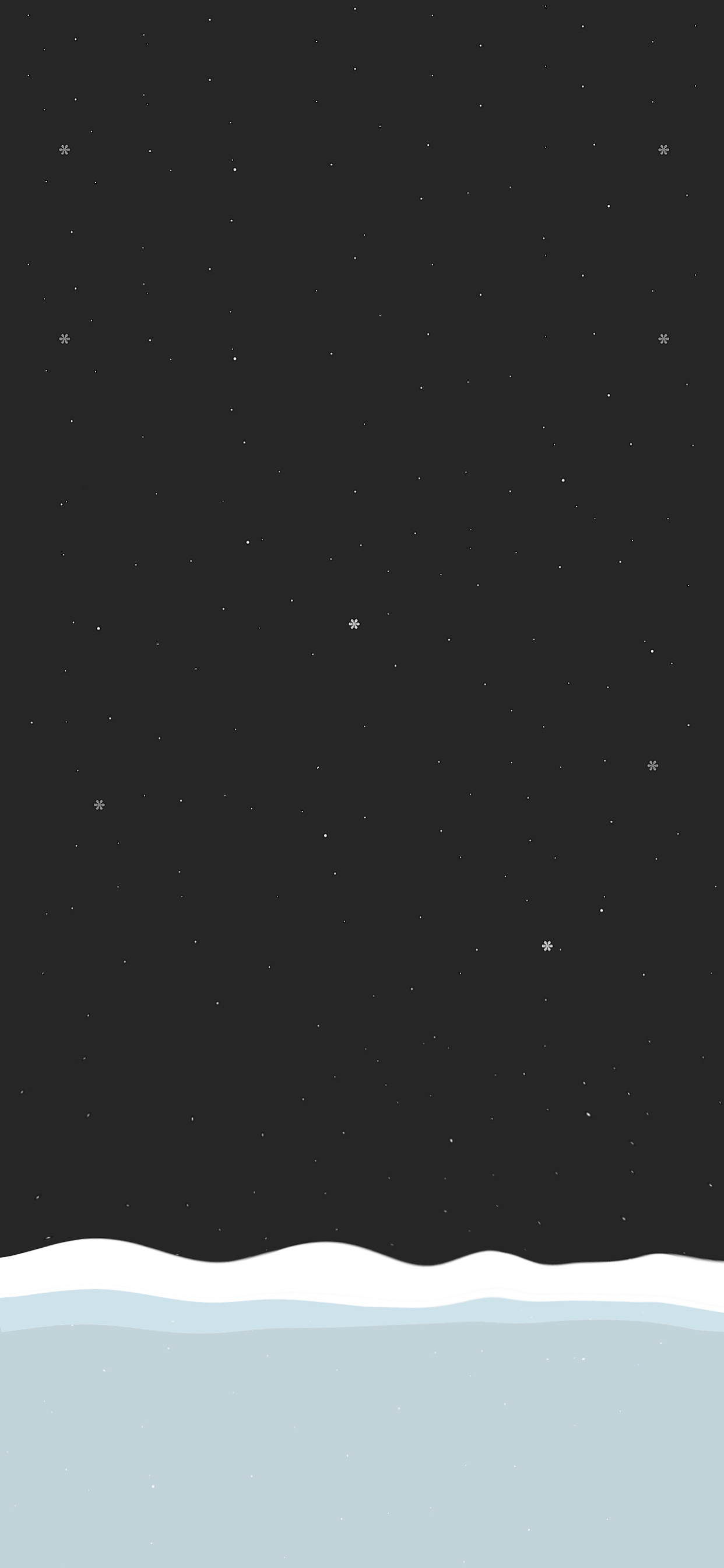 Minimal, snowy Winter wallpaper pack for iPhone