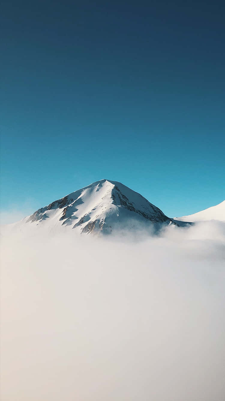 Download Minimalist IPhone X Glacier Mountain Summit Wallpaper
