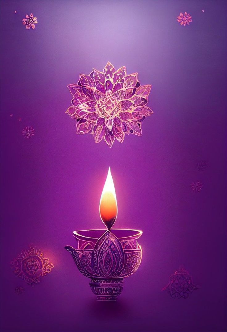 Free Purple Diwali Diya Background Design. Diwali diya, Hindu festival of lights, Background design