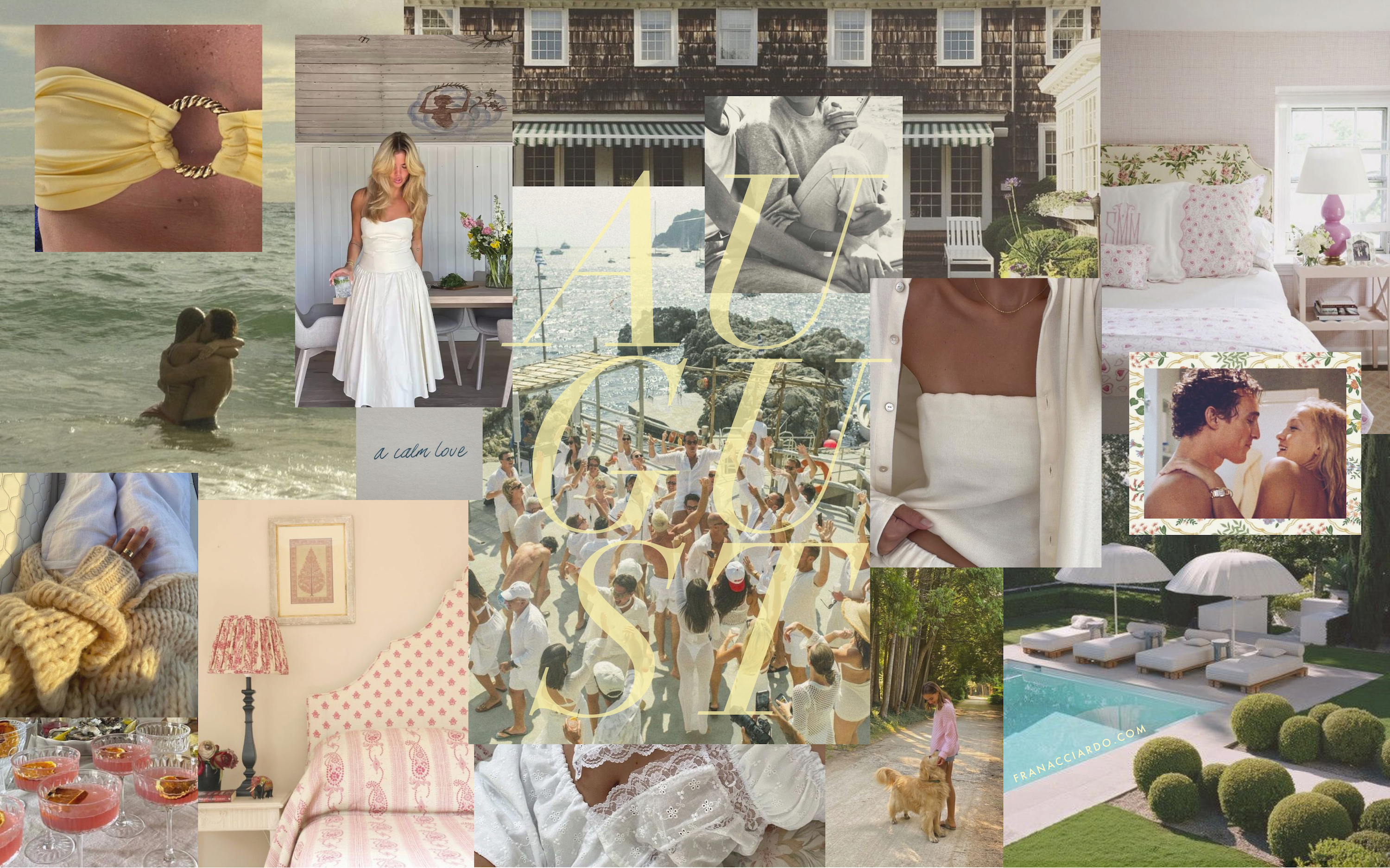 August Moodboard (Desktop & iPhone Wallpaper)