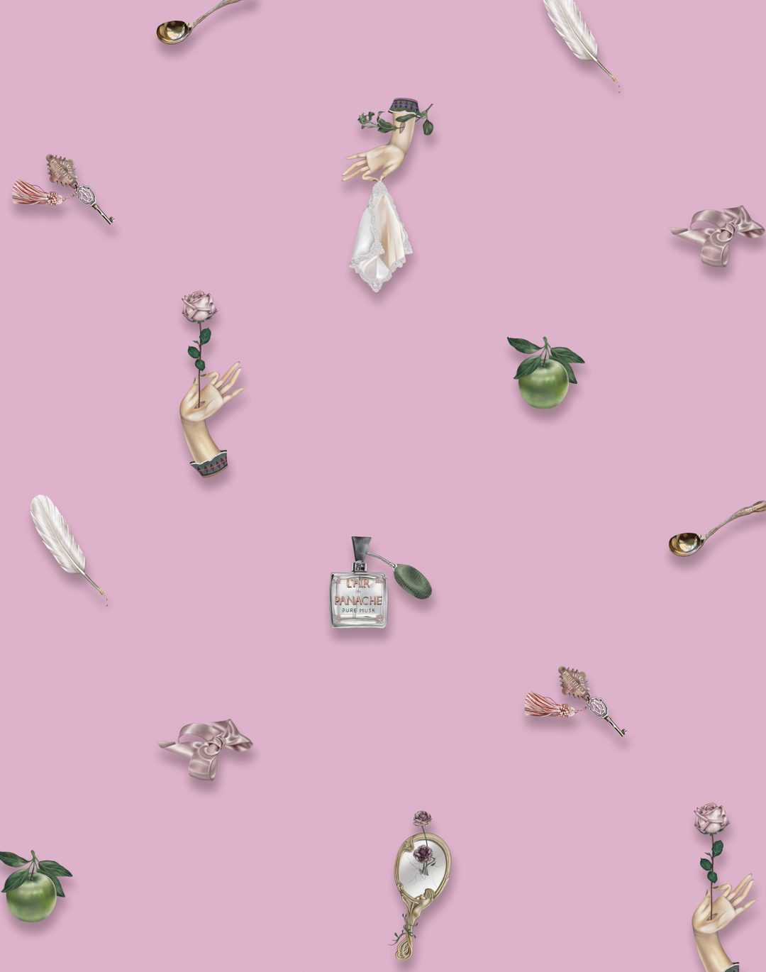 Belle Epoque Pink Wallpaper