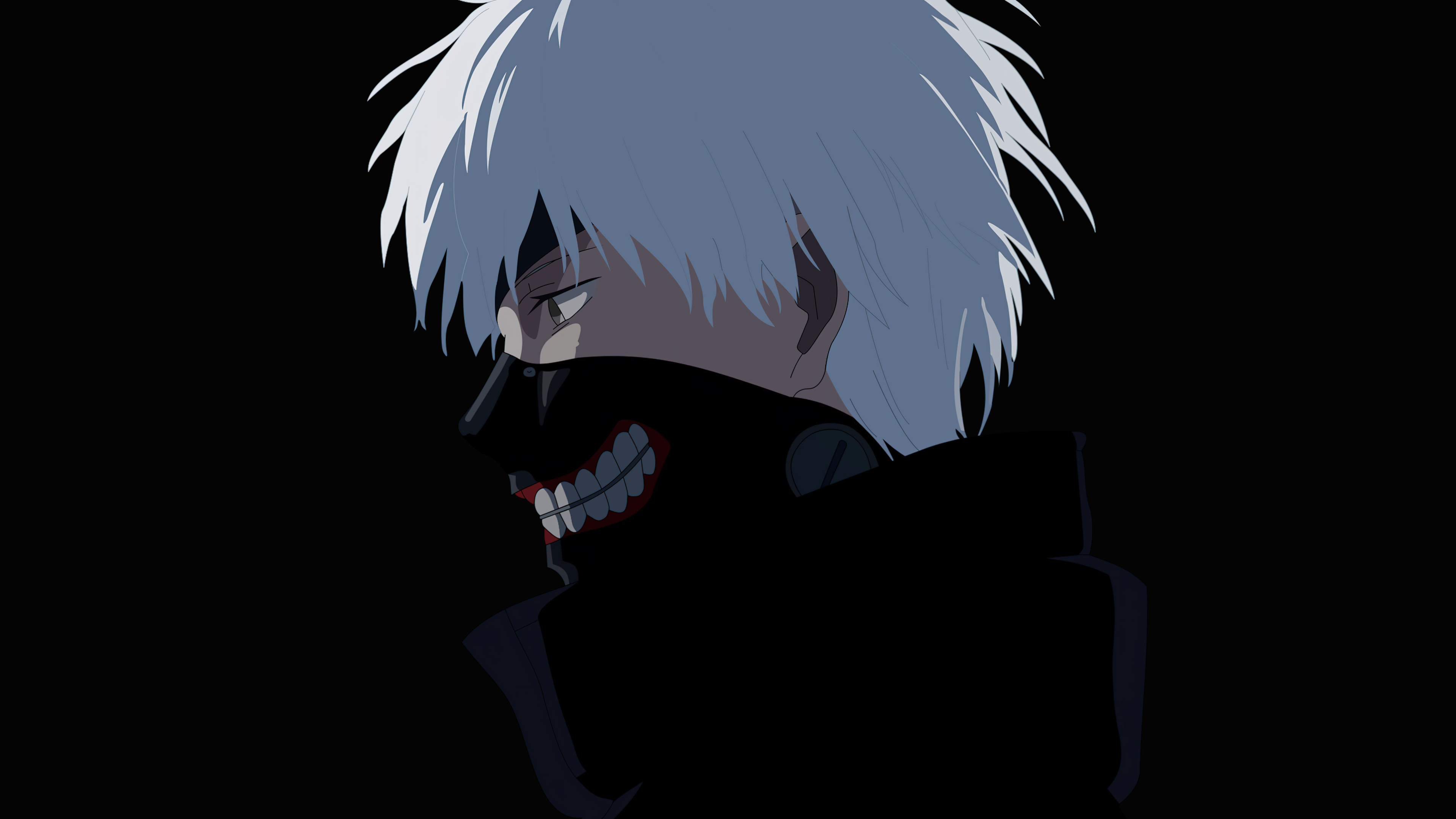 Ken Kaneki Wallpaper 4K, Minimalist