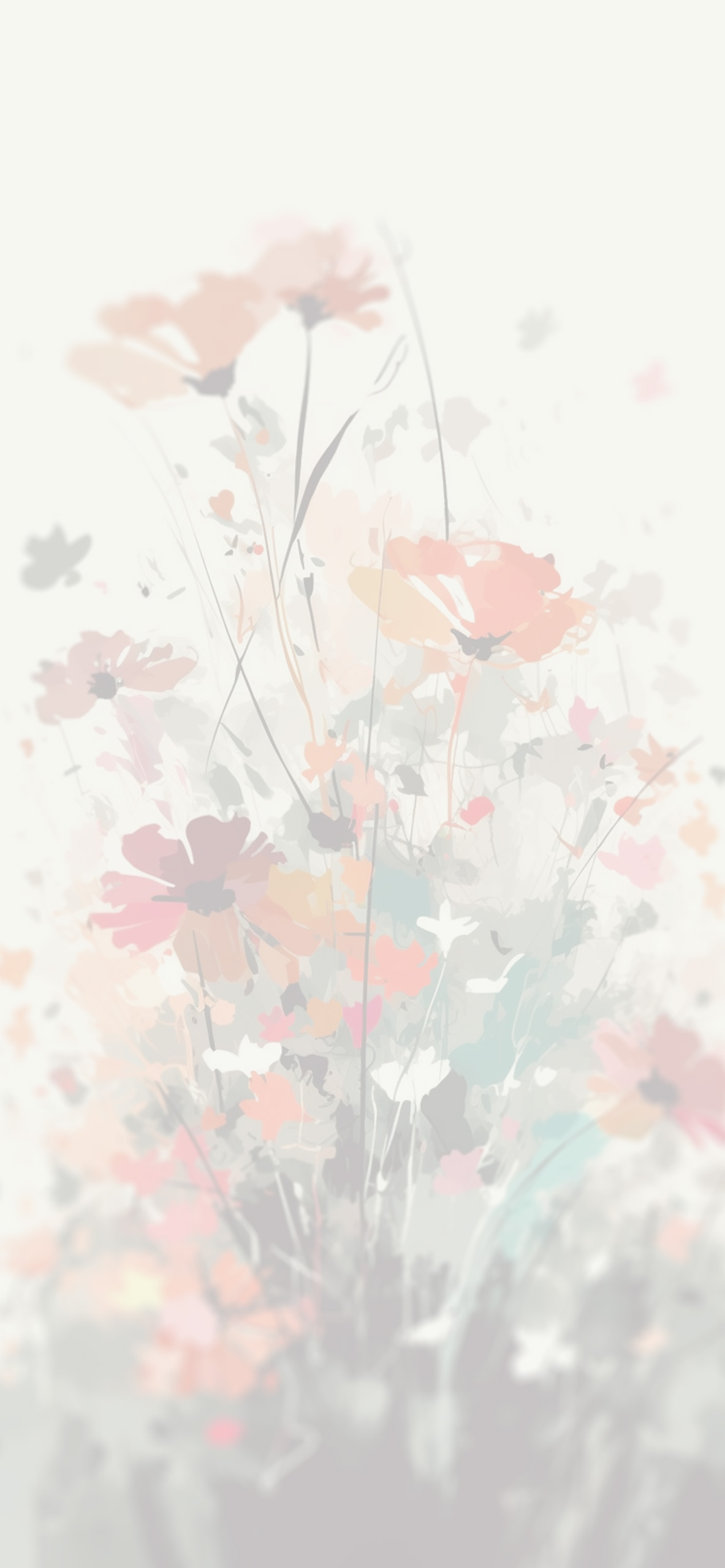 Aesthetic Flowers White Wallpaper