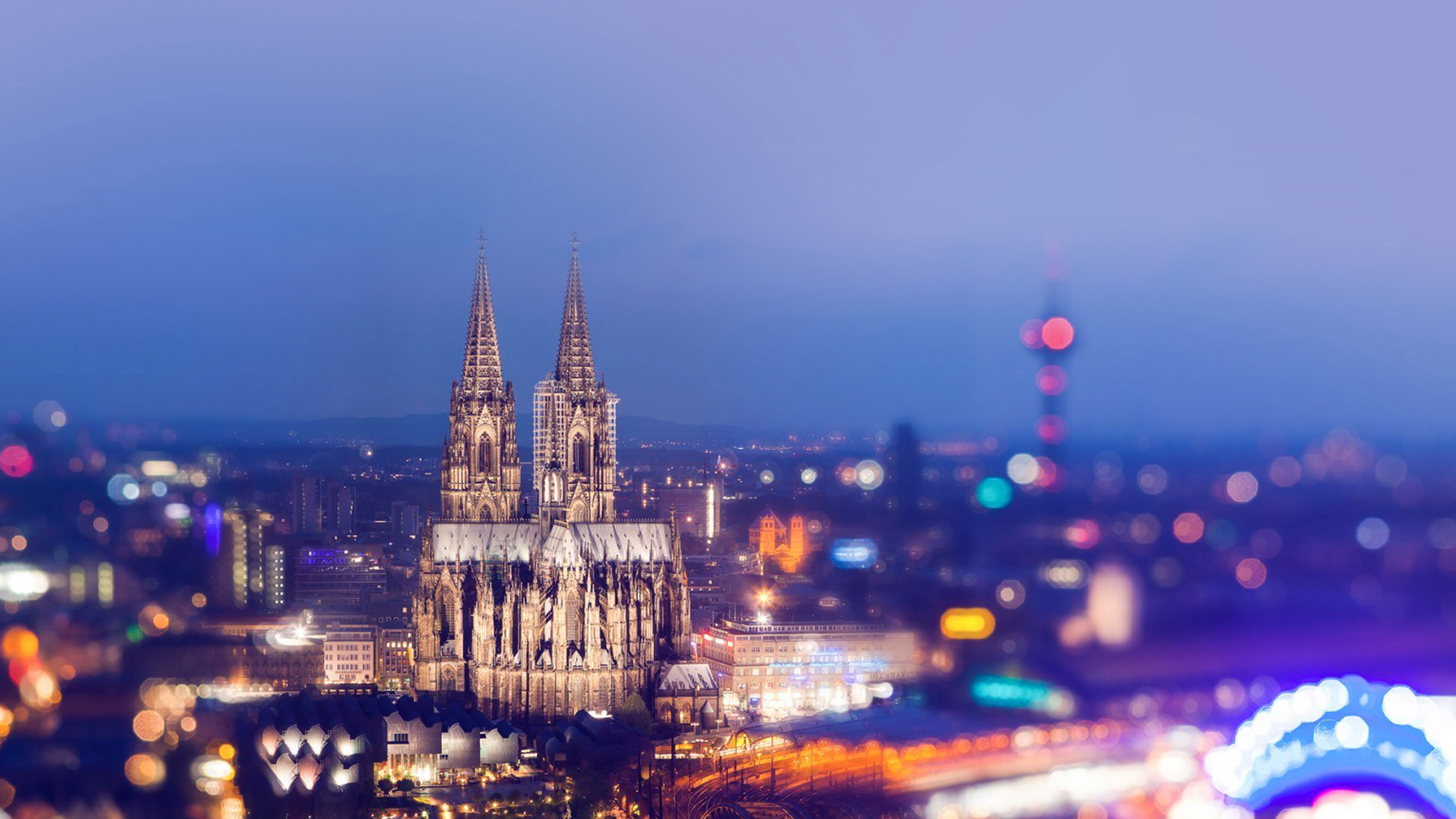 wallpaper for desktop, laptop. cologne cathedral hohenzollern bridge sky spain city