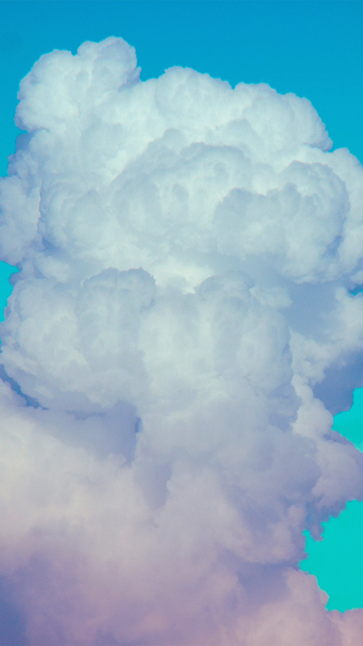 iPhone X wallpaper. cloud neon sky art