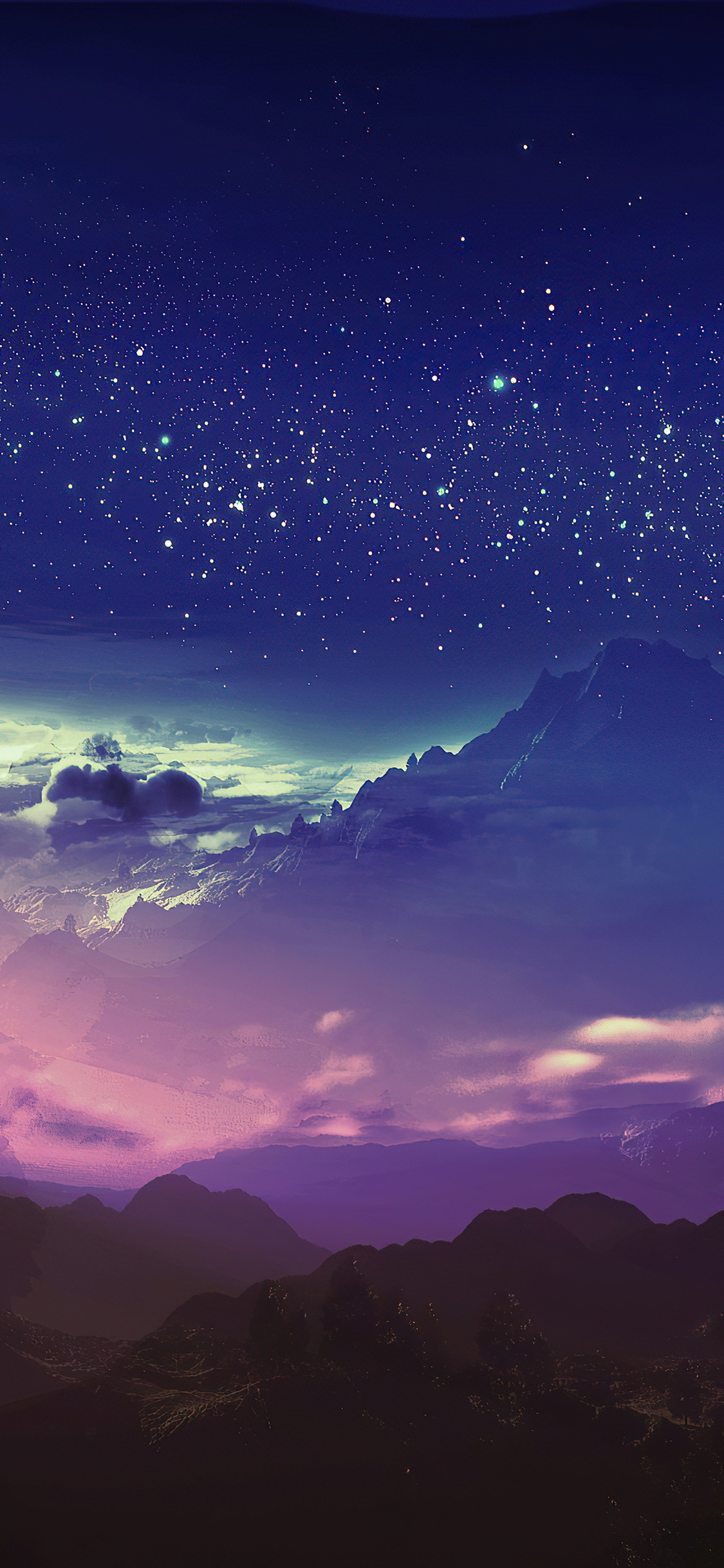 Stars Landscape Digital Art 4k iPhone XS, iPhone 10, iPhone X HD 4k Wallpaper, Image, Background, Photo and Picture