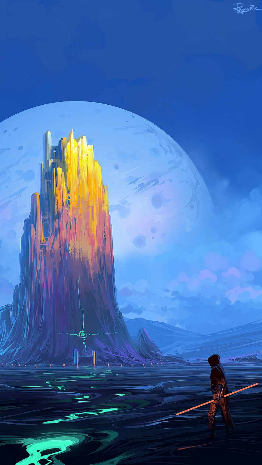 Dusk Scifi Digital Art IPhone Wallpaper HD Wallpaper, iPhone Wallpaper. iPhone wallpaper sky, iPhone wallpaper image, iPhone wallpaper