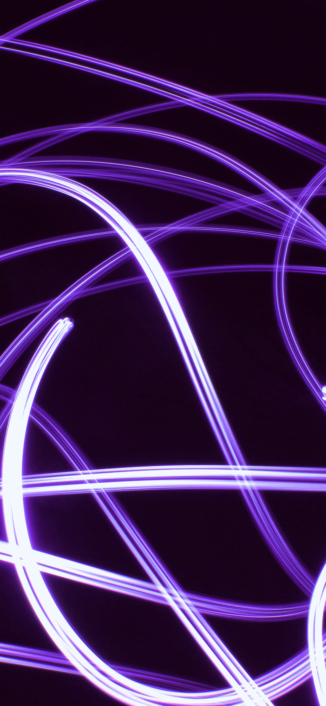iPhone X wallpaper. curve line abstract dark purple pattern light