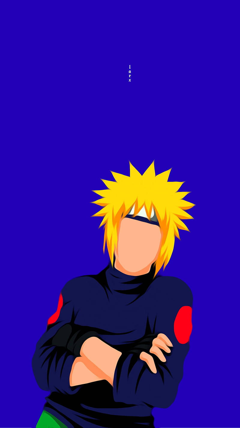 Download Minimalist Anime Phone Minato Namikaze Wallpaper