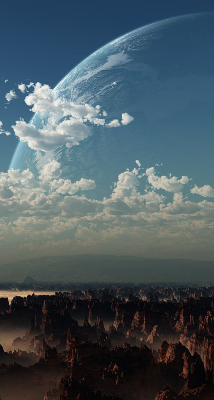 The iPhone Wallpaper Digital art canyon