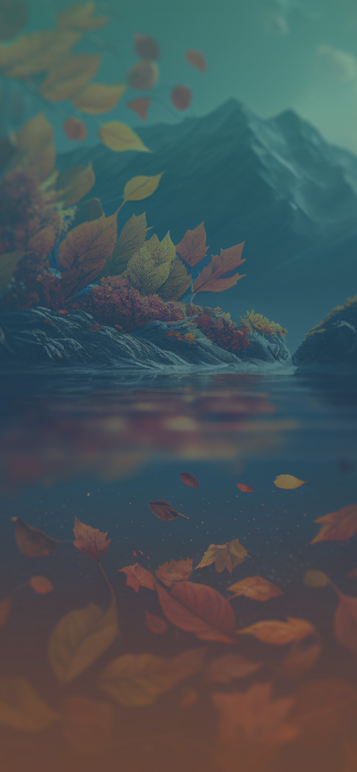 Mountain Lake Fall Wallpaper Aesthetic Wallpaper iPhone