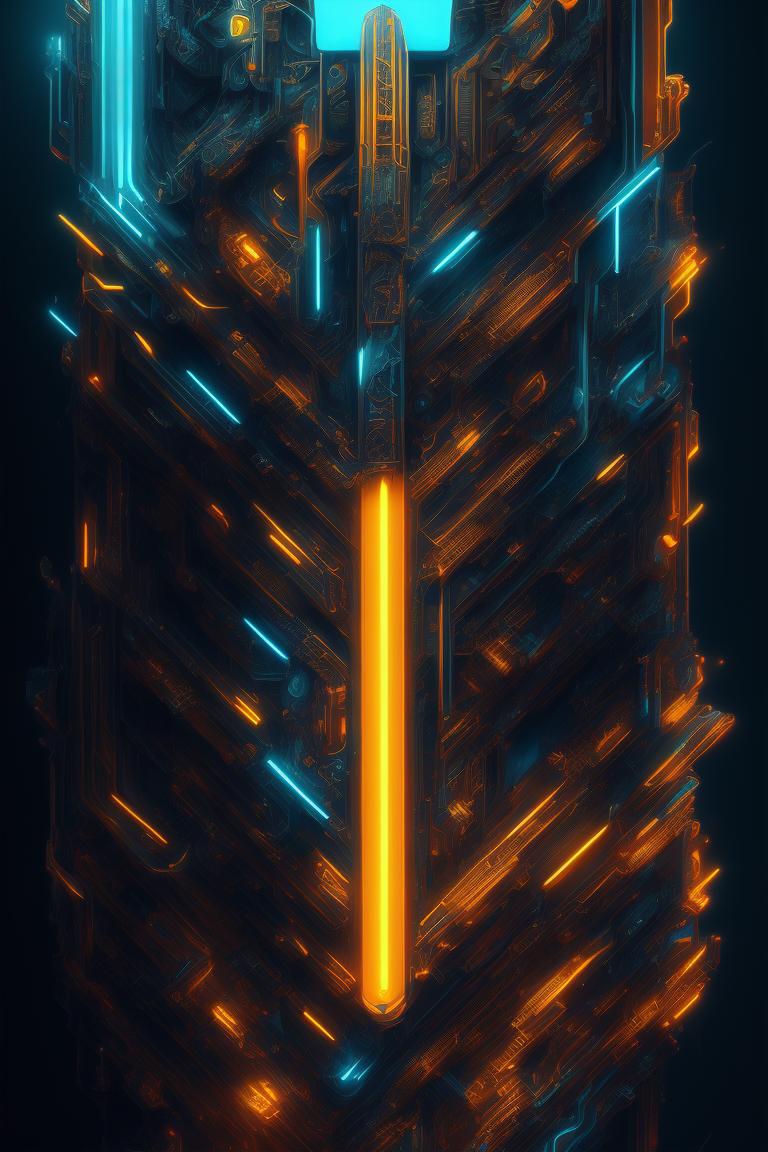 Strict Bat513: Iphone Wallpaper Digital Illustration With Yellow Details