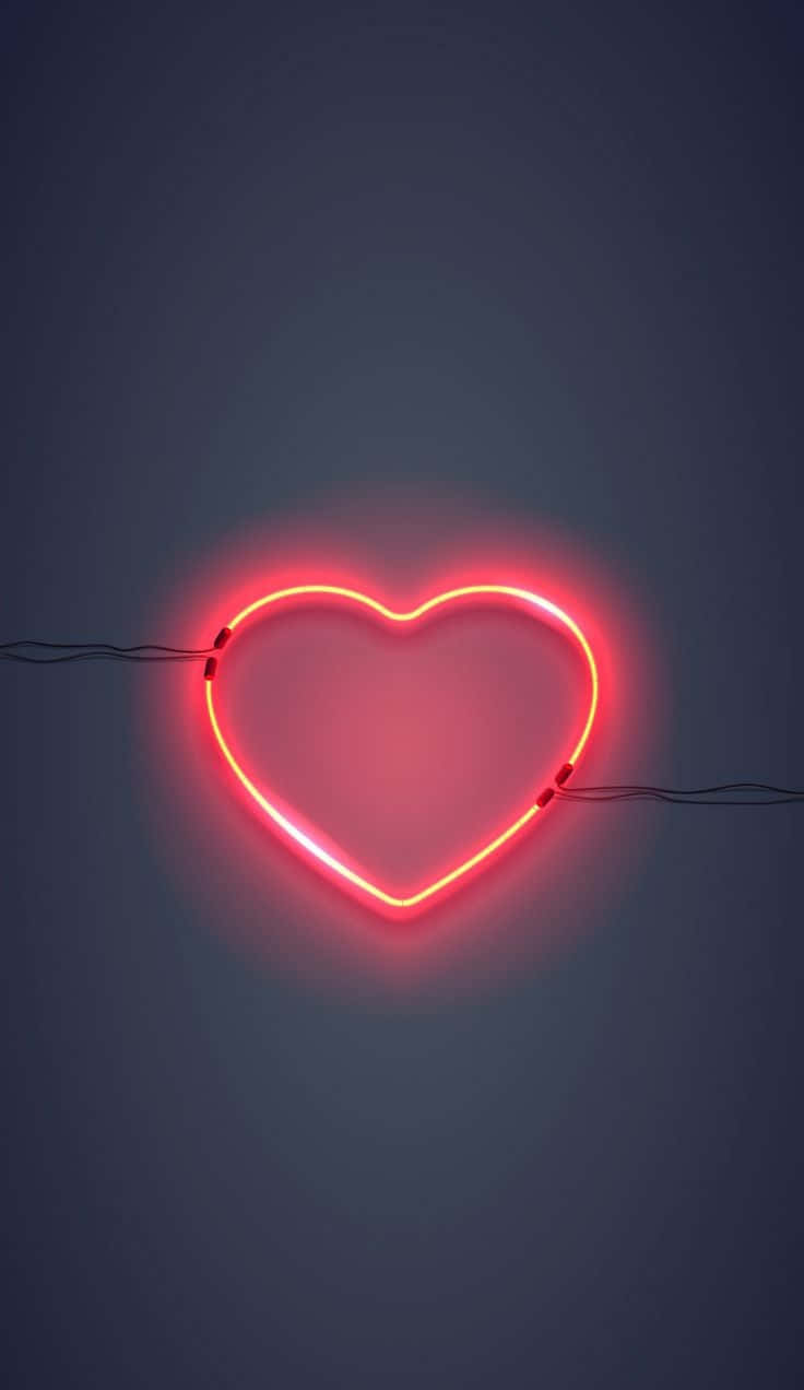 Neon Heart Wallpaper