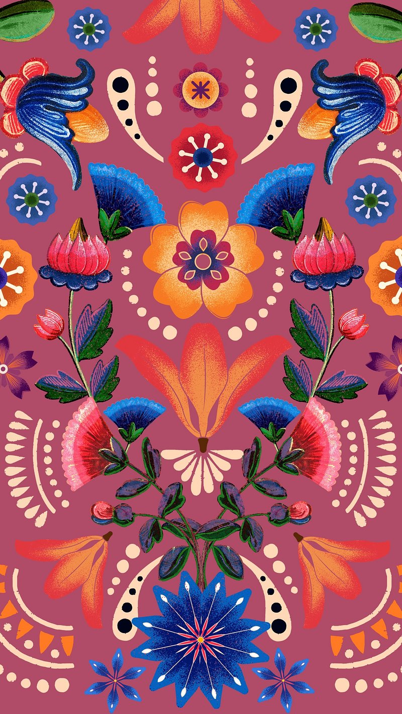 Mexican Pattern Background Image Wallpaper