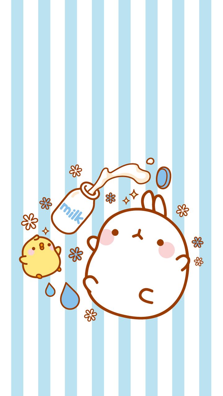 MOLANG. Molang wallpaper, Kawaii wallpaper, iPhone wallpaper kawaii