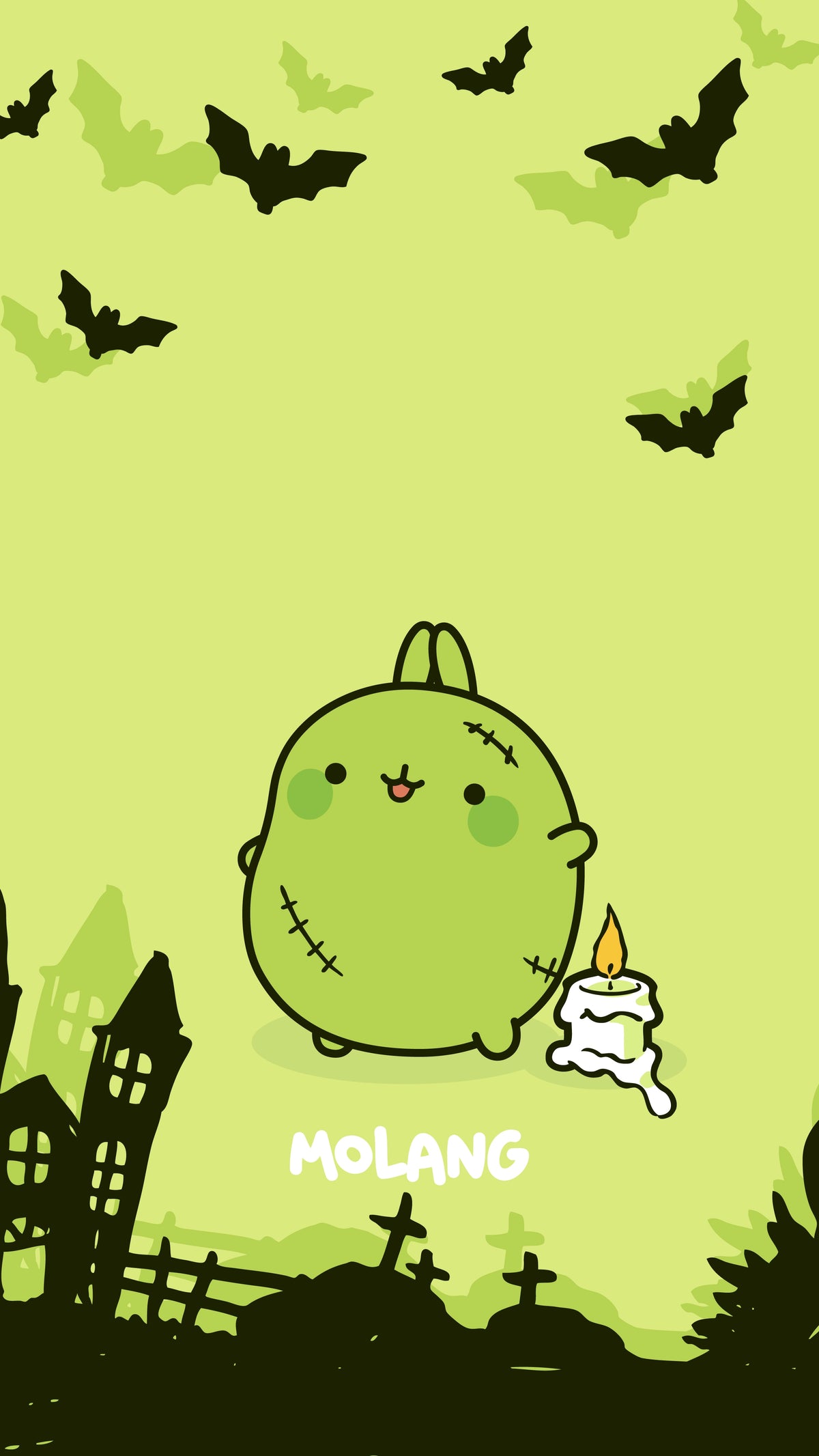 Molang Halloween Wallpaper: Frankenstein Wallpaper of Molang