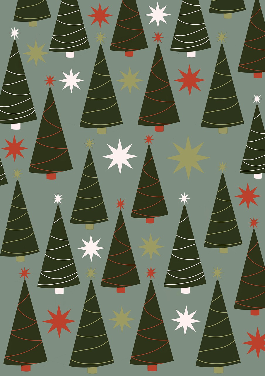 Download Christmas Trees Pattern Wallpaper Royalty Free Stock Illustration Image