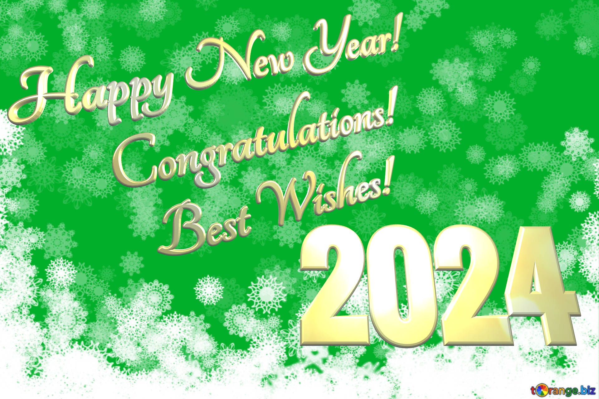 Congratulations! Best Wishes! Happy New Year! 2024 Free Image