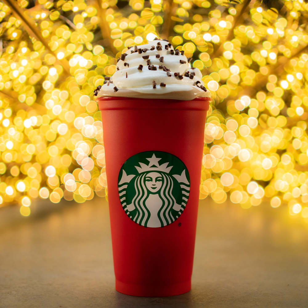 Starbucks's Heeere! Get The Limited Edition #Reusable #RedCup, Free Today (Nov. 2nd), When You Buy A Holiday Beverage! (US + Canada, At Participating Stores While Supplies Last.)