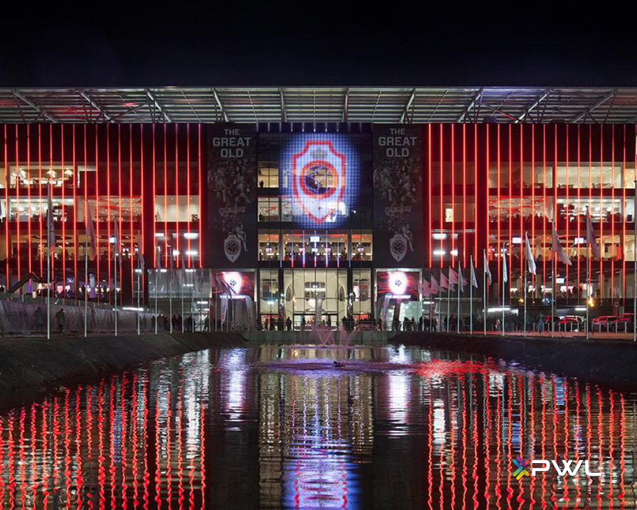 RAFC Multimedia Facade with Light