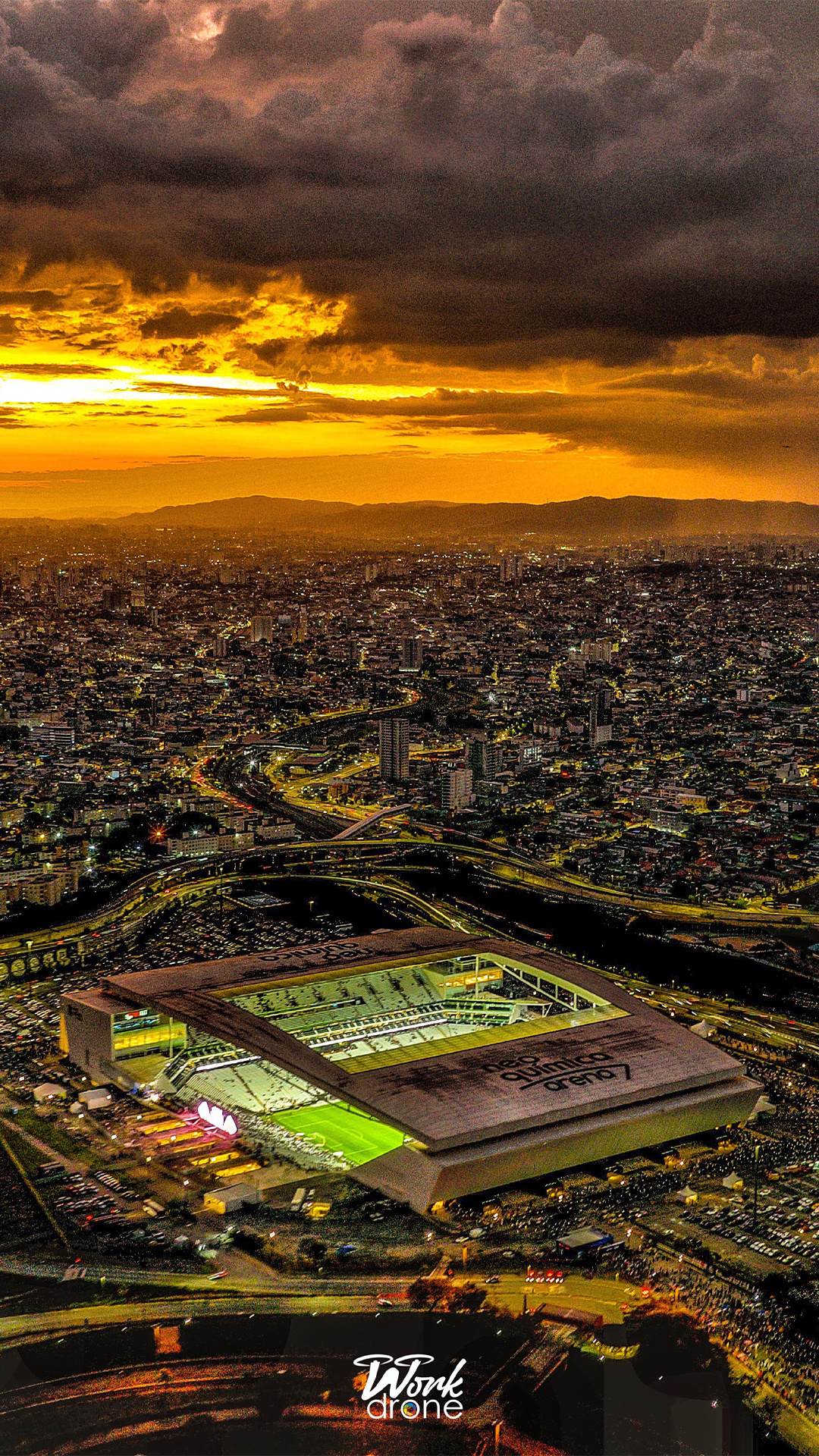 Fundo de tela do Corinthians: Entardecer na Neo Química Arena
