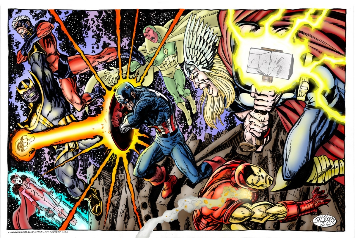 Marvel Comics of the 1980s: Some very cool coloured John Byrne commission