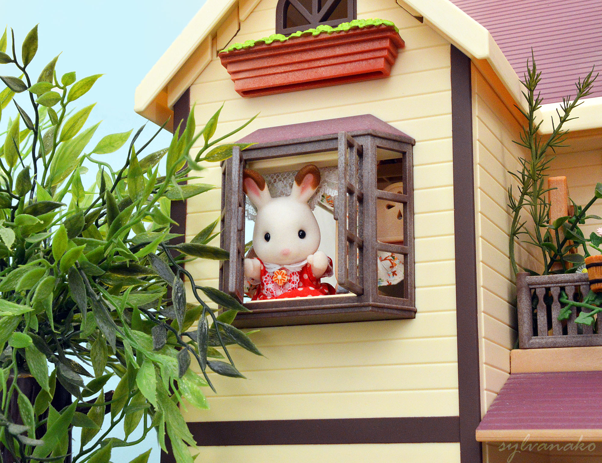 Wallpaper, trees, girls, house