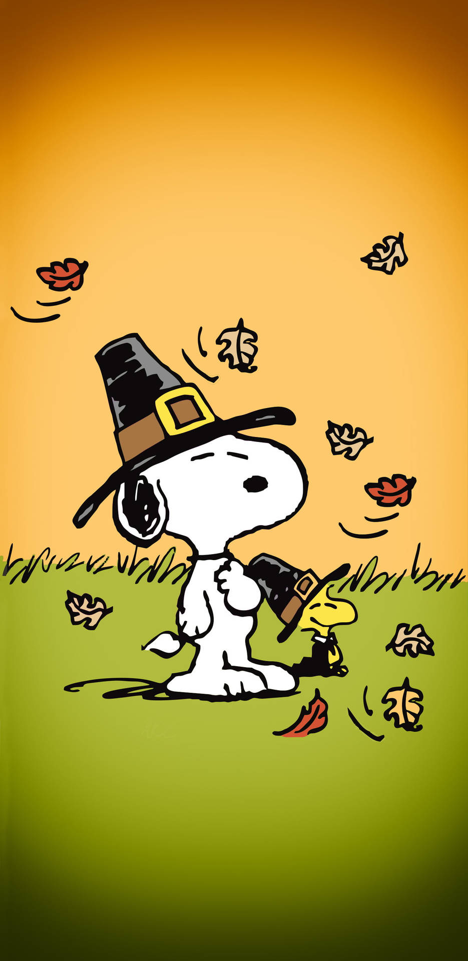 Download Snoopy Autumn Leaves
