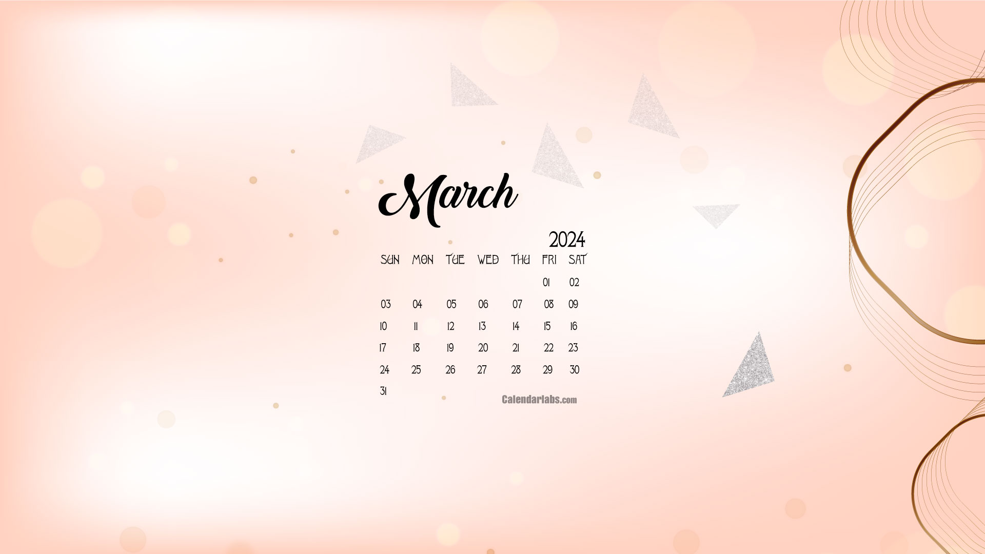 March 2024 Desktop Wallpaper Calendar