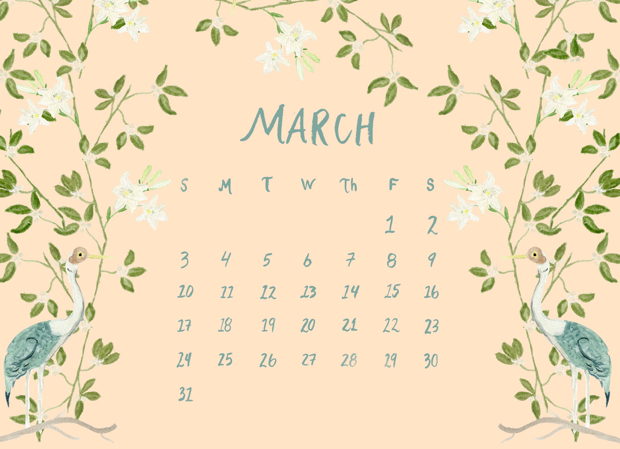 March 2024 Calendar Wallpapers - Wallpaper Cave