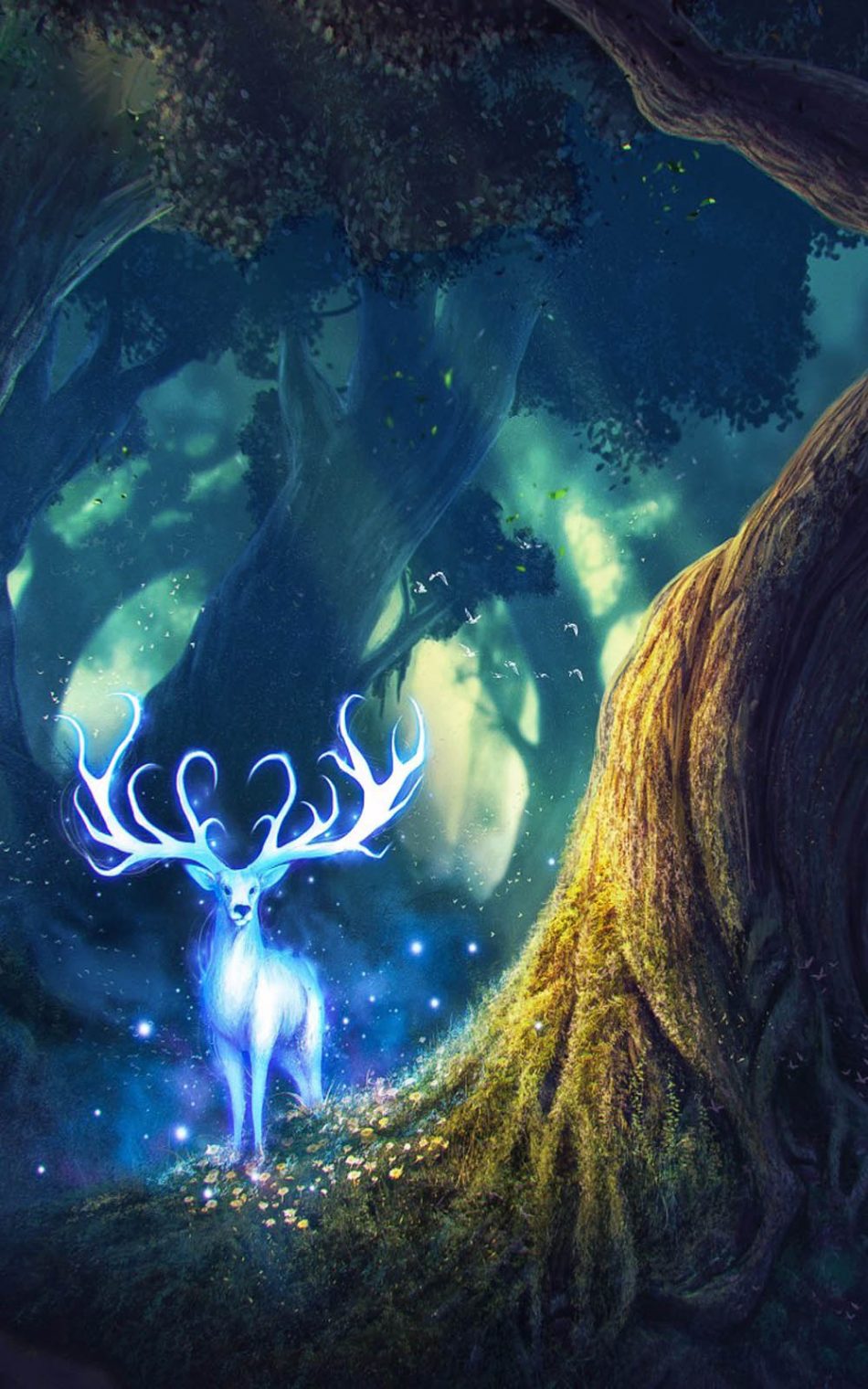 Fairy Deer 4K Ultra HD Mobile Wallpaper